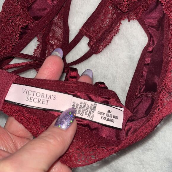 Victoria’s Secret bralette. Deep red. Size medium. - Picture 9 of 11